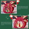Dekoracje świąteczne torby na cukierki jabłkowe świąteczny prezent na jelenie DIY TOCKAJ