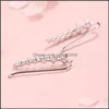 Stud A Row 7 Crystal Ear Cuffs Hoop Climber Earrings For Women Girls Star Pin Jewelry Accessories Drop Delivery Otvjh