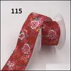 Gift Wrap 50 Yard/Roll 38Mm Grosgrain Ribbon Flowers Printed Diy Hair Accessory Handmade Wrap/Wedding/Party/Hair Bow Drop Delivery H Dhfse