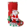 Noel dekorasyonları Ağaç için STOCKing Büyük yumuşak çoraplar hediyeler hazırlayan arkadaşlar TS1