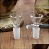 Smoking Pipes 14Mm Male Joint Tobacco Bowl Clear Heady Glass Bowls Thick Hookah Shisha Bong Adapter Pyrex Transparent Durable Water Dhgbr