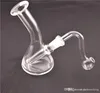 Mini dab rigs bong épais capiteux barboteur bong en verre plate-forme pétrolière bécher tuyau d'eau épais pyrex recycleur de verre bongs avec tuyau de brûleur à mazout en verre