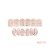 Grillz Dental Grills Hip Hop Schmuck 6 Top Bottom Zähne Falsche Grillz Set Bump Lattice Body Drop Lieferung Dhc59