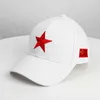 Bollmössor Summer Men och Women's Baseball Cap High Quality Red Five Pointed Star National Flag Brodery Baseball Cap Sun Shading Hats G230201