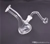 Mini dab rigs bong épais capiteux barboteur bong en verre plate-forme pétrolière bécher tuyau d'eau épais pyrex recycleur de verre bongs avec tuyau de brûleur à mazout en verre