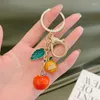 Keychains 2023 Good Luck Cute Ally Persimmon Keyrings 여성 지갑 매력 펜던트 창조적 인 키 체인 자동차 링 홀더