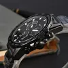 2023 Men's Luxury Quartz Watch Leisure Fashion Business Black Warrior multi-Function Calendar Luminous Waterproof Steel Band Watches