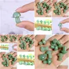 Stone 20Mm Green Aventurine Mini Mushroom Plant Statue Natural Carving Home Decoration Crystal Polishing Gem Drop Delivery Je Dhgarden Dhr8K