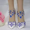 Sandalet Yaz Moda Büyük Boyut Stiletto İnci Rhinestone Gelin Düğün Ayakkabıları Saçlı Toe Ziyafet Elbise Tüm Maçlı Kadınlar