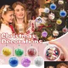 Party Decoration 1pc kerstballen Diy po frame boom ornamenten Xmas decoraties hangen hangers jaar 2021 cadeau drop levering hnpz