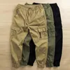 Herrbyxor Pantalones hombre joggers män last fast färg andningsbar dragkammare elastisk midja ankelbandade klädbyxor 2023men's Bert