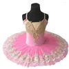 Vêtements de scène robe de Ballet professionnelle pour ballerine filles Tutu jupes Costumes de danse du ventre princesse enfants crêpe Dancewear