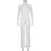 Vrouwen jumpsuits sexy mouwloze spaghetti strap halter bodycon Bell Flare Pants Club Party One Piece jumpsuits Rompers