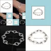 Charm Bracelets Lovers Couple Vintage Fashion Womens Crossborder Skl Bracelet Drop Delivery Jewelry Dh5Bc