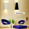 Duvar lambaları Led Modern Lamba Yatak Odası Endüstriyel Işık Vanity Demir Wandlamp Oturma Odası Dekorasyon Loft Aplike Murale