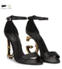 Summer Luxury Brand Women Keira Sandals Shoes Black Nude Leather Baroquel Pop Heels Party Wedding Dress Sexy Elegant Pumps EU35-43 With Box