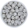 Perles autres 50 pièces, accessoires de bijoux à la mode, strass, boules rondes en cristal de 10MM, départements de fabrication de bracelets blancs