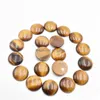 Charms Natural Tiger Eye Stone Rose Quartz Mixed 25Mm Round Cabochon Beads For Diy Jewelry Making Drop Delivery Findings Comp Dhgarden Dhswe