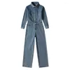 Men's Jeans Autumn Baggy Cargo Spring Denim Coveralls For Men Women Classic Jumpsuit Jacket With Pants One Piece Catsuits