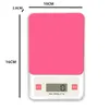 Colore rosa 5kg 5000g 1g Digital Kitchen Food Diet Postal Scale Balance Weight Weighting LED Electronic Mini Home Scales