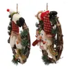 Decorative Flowers Christmas Wreath Grapevine Fadeless Rattan Style For Tree
