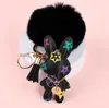 20Style Mignon Presbyopie Rabbit Design Car Keychain Sac Pendentif Fleur Fleur Ring Femmes Men Goons Fashion Pu Leather Animal Chain de chaîne Key