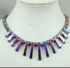 Pendant Necklaces Selling Beautiful Titanium Hematite Gem Loose Beads Making Jewelry 13PCS