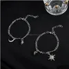 Charm Bracelets Fashion Jewelry Sun Moon Magnetic Stainless Steel Bracelet Man Woman Couples Lovers Adjustable Ornaments Drop Deliver Dh4Dx