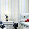 Wallpapers Mediterranean Colorful Vertical Stripes Wallpaper For Kids Room Decoration Boy Bedroom Blue Striped Mural Roll QZ151