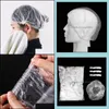 Shower Caps 100 Pieces Disposable Plastic Waterproof Headwear El Hair Dye Showers Cap Beauty Salon Drop Delivery Home Garden Bath Ba Dhy7T