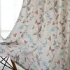 Curtain American Curtains For Living Dining Room Bedroom Rustic Pastoral Snow Fanny Printing Finished Product Customization