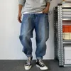 Jeans pour hommes américain de haute qualité mode décontracté hommes vêtements Streetwear Denim pantalon droit japonais Harajuku Cargo pantalon