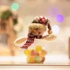 クリスマスの装飾装飾プラスチックの透明な丸いキャンディーギフトボックス人形の家庭用飾り