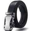 Belts Straight Head Men's Automatic Buckle Double-sided Leather Business Trouser Belt Ity