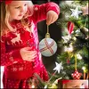 Украшение вечеринки Рождественская елка мяч подвеска Акриловый фестиваль украшения доставка Доставка домашнего сада праздничные поставки мероприятие DHM23