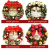 Dekorativa blommor Julkransdekorationer Artificial Plant Rattan Circle Wall Decor Simulation Flower Garland Supplies Door