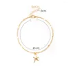 Anklets Metal Starfish Chain Anklet Barefoot Sandals Foot Jewelry Leg On Ankle Bracelets For Women Female Beach