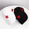 Ball Caps Summer Men's and Women's Baseball Cap Hoogwaardige Red Five Pointed Star National Flag Embroidery Baseball Cap Sun Shading Hats G230201