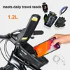 Panniers s WILD MAN New Waterproof Phone Case Holder Front Tube Touch Screen Bag Mountain Bike Bicycle Accessories 0201