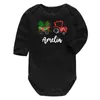 Barboteuses Noël Voiture Onesie Bébé Garçon Barboteuse Arbre Body Nom De La Personnalité 7-12m Né Vêtements De Mode