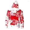 Men's Hoodies 3d Zipper Sweatshirts Men Women College Cosplay Streetwear Kpop Horror Halloween