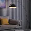 Lampy podłogowe nordycka lampa rybacka LED Nowoczesne czarne oświetlenie oświetlenia wewnętrzne lampy podłogowe do salonu Dekor Domowa Sofa stojąca