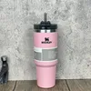 30 Unzen Tassen Wasserflaschen Strohbecher Wärme -Konservierung Paar Einfaches Edelstahl -Auto große Kapazität Männliche und weibliche Studenten