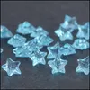 Charms Crystal Yıldız Yüzen Madalyon Karışımı Renk 4mm Yuvarlak Cam 500 PCS/LOT C3 Damla Dağıtım Takı Bulguları Bileşenler Dhyve