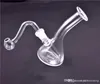 Mini dab rigs bong épais capiteux barboteur bong en verre plate-forme pétrolière bécher tuyau d'eau épais pyrex recycleur de verre bongs avec tuyau de brûleur à mazout en verre