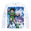 Herr t shirts coolprint anime skjorta t-shirts multi-stil långärmad gon freecss killua zoldyck cosplay motiv kawaii