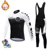 Cycling Jersey Sets Winter thermal fleece Clothes men suit outdoor bike MTB clothing Bib Pants set ropa ciclismo hombre 221201