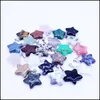 Pendant Necklaces Natural Stone Fashion Assorted Mixed Star Charms Pendants For Diy Jewelry Making Drop Delivery Dhynb