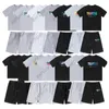 Hommes Summer Trapstar Survêtements Designer Rainbow Towel Decoding et Women T Shirt Pants 2 Piece Sets Men's Black White Round Neck Un nouveau design