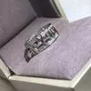 حلقات أزياء الأزياء الفاخرة سلسلة 18K Diamonds X Hollow-Out Stud Classic Stainless Steel زوجين هدايا المصمم المجوهر
